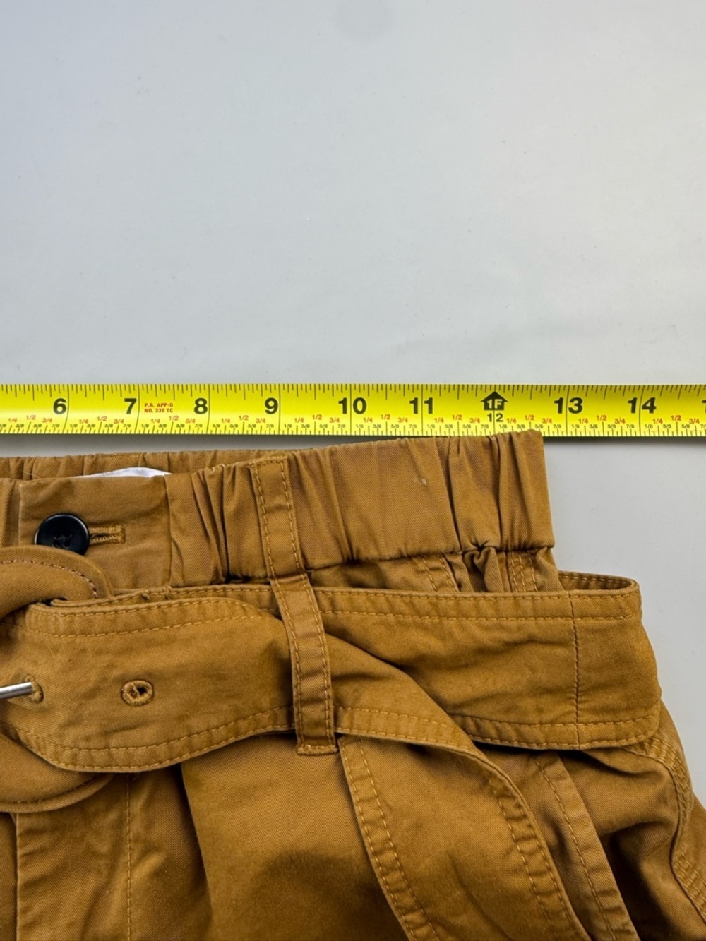 Proenza Schouler White Label Belted Wide Leg Cropped Pants Brown Quiet Luxury 0 - Picture 7 of 12